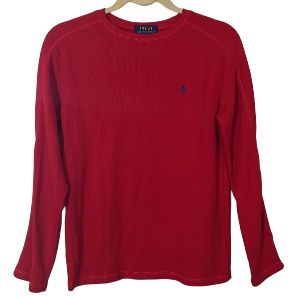 POLO RALPH LAUREN Ribbed Long Sleeve Tee ~ Size: L (14/16) (Boy) - Picture 1 of 5